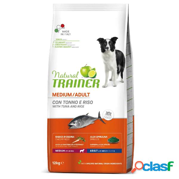 Natural Trainer Dog Medium Adult Tonno e Riso 12 kg