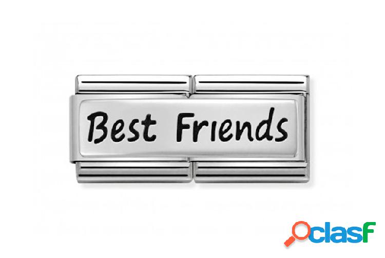 Nomination Best Friends Composable acciaio e argento acciaio