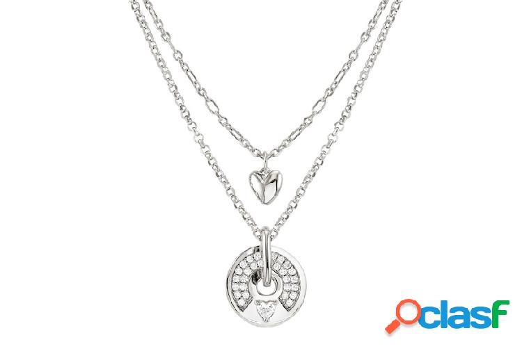 Nomination Collana Sentimental argento cuore argento bianco