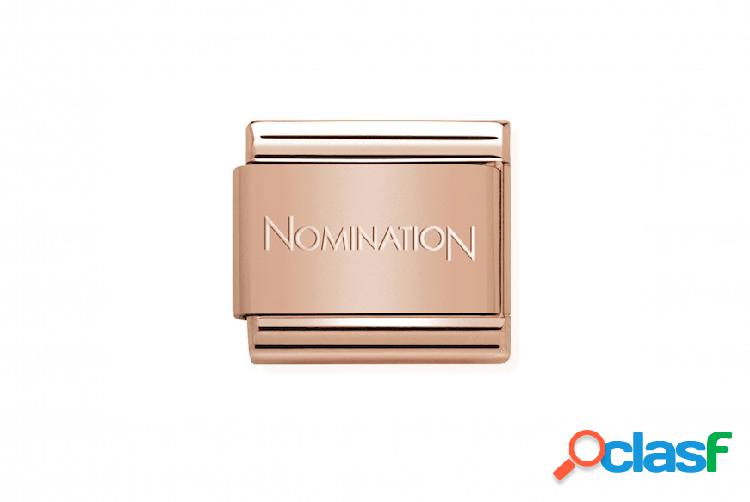 Nomination Link base Composable Classic acciaio oro rosa