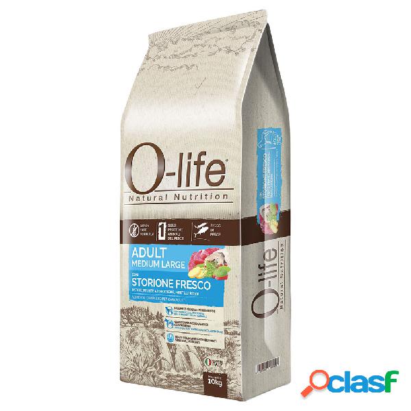 O-Life Dog Adult Medium Large con Storione fresco 10 kg