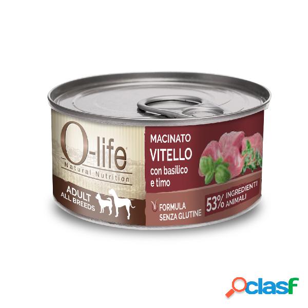 O-life Dog Adult All Breed Macinato di Vitello con basilico