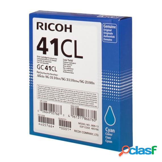 Originale Ricoh Gc41Cl Gel Ciano 405766 Per Ricoh Aficio Sg