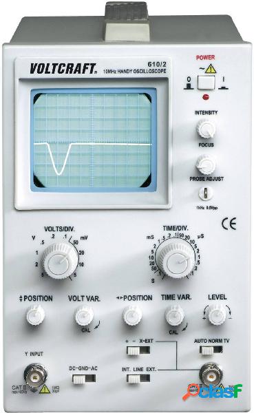 Oscilloscopio analogico VOLTCRAFT AO 610 10 MHz 1 canale