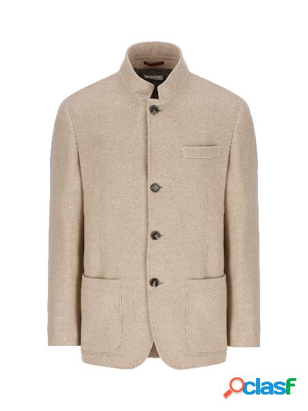 Outerwear stile giacca in panno leggero idrorepellente di