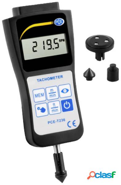 PCE Instruments PCE-T236 Tachimetro 0.5 - 19999 giri/min 5 -