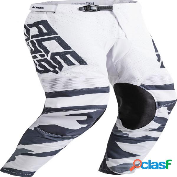 Pantaloni cross Acerbis MX Helios Vented Grigio Bianco