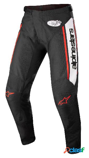 Pantaloni cross Alpinestars RACER FLAGSHIP Nero Bianco Rosso