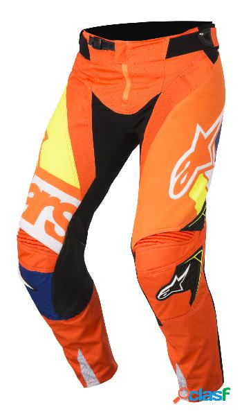 Pantaloni cross Alpinestars Techstar Factory arancio blu