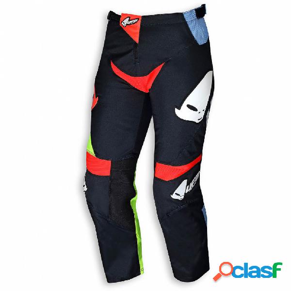 Pantaloni cross bambino Ufo Plast Hydra Boy Nero Rosso