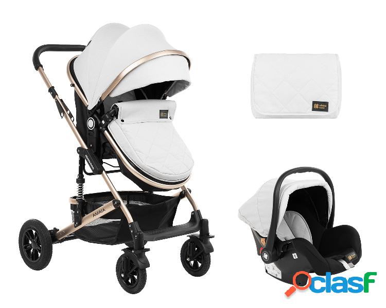 Passeggino 3 in 1 Amaia Grigio