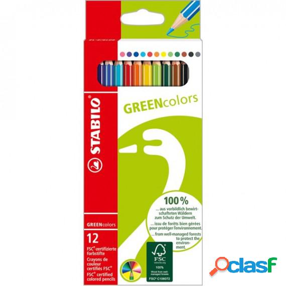 Pastelli colorati GreenColors - diametro mina 2,5 mm -