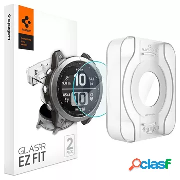 Pellicola Salvaschermo Spigen Glas.tR Ez Fit Garmin Fenix 7