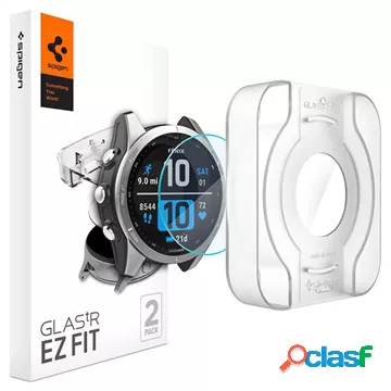 Pellicola Salvaschermo Spigen Glas.tR Ez Fit Garmin Fenix 7S