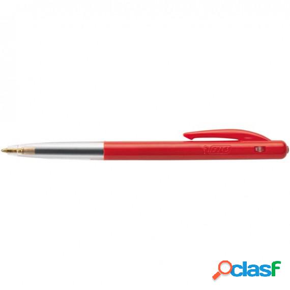 Penna a sfera a scatto M10 - punta 1,0mm - rosso - Bic -