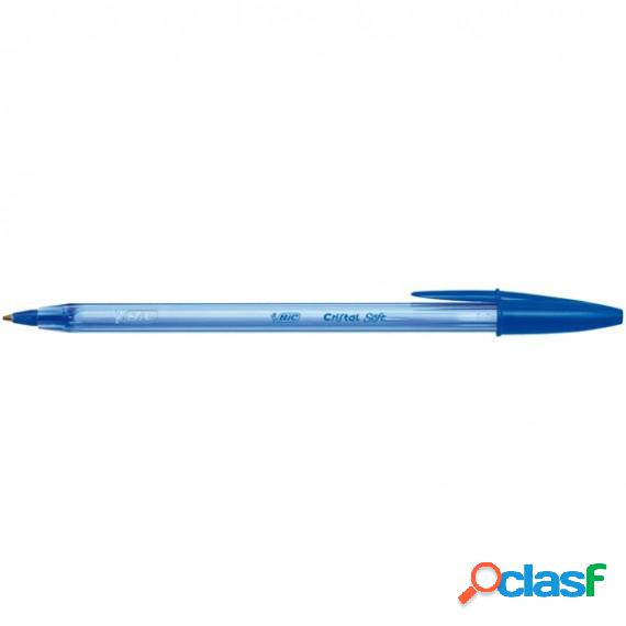 Penna a sfera con cappuccio Cristal Soft - punta 1,2mm - blu