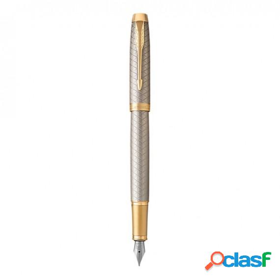 Penna stilografica IM Premium - Metal Chiselled - stilo M -