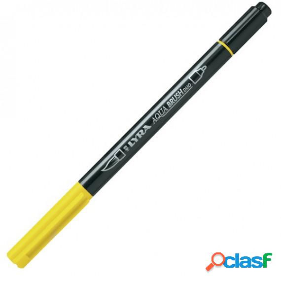 Pennarello Aqua Brush Duo - punte 2/4 mm - giallo di cadmio