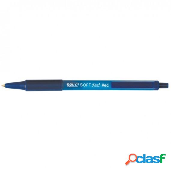 Penne a sfera a scatto Soft Feel - punta 1,0mm - blu - Bic -