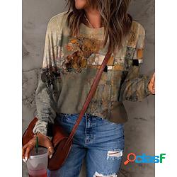 Per donna Felpa Maglione Essenziale Giallo Pop art Strada