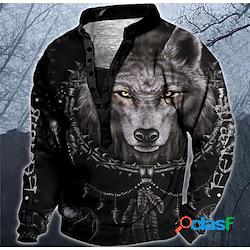 Per uomo Felpa Maglione Rosso Blu Marrone Verde Grigio