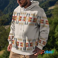 Per uomo Felpa con cappuccio pullover Bianco Giallo Rosa