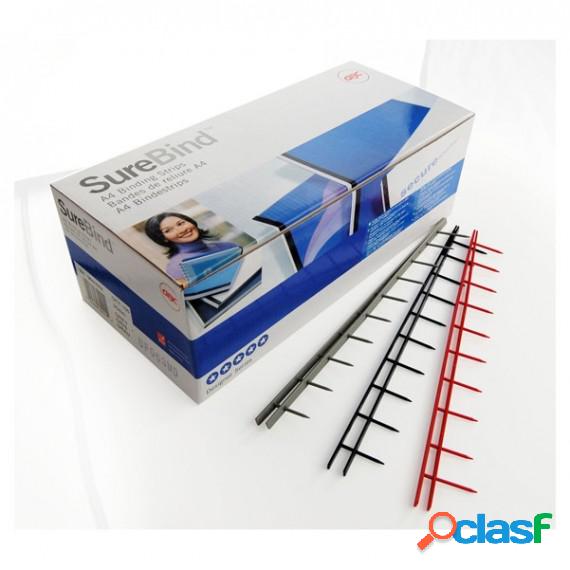 Pettini Surebind - 10 denti - 50 mm - nero - GBC - conf. 100