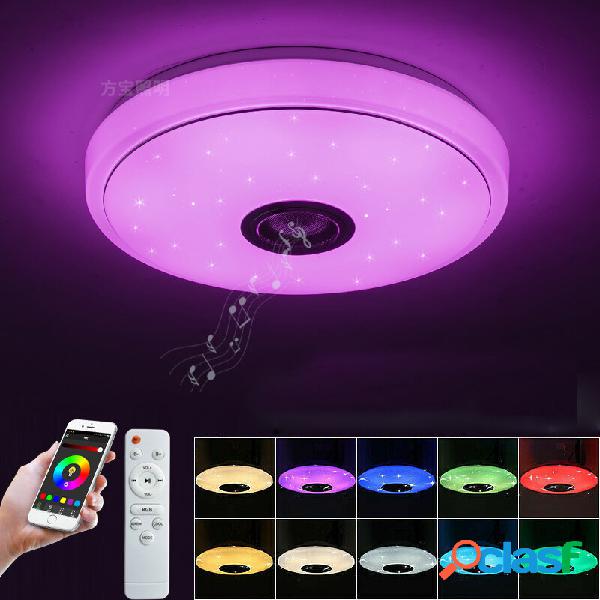 Plafoniera musica moderna 48W 36LED Bluetooth Altoparlante a