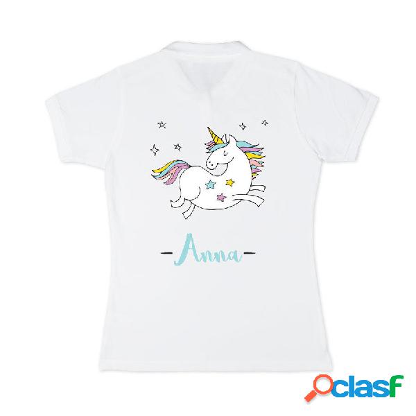 Polo personalizzata - Donna - Bianco - S