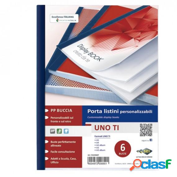 Portalistini personalizzabile Uno TI - 22 x 30 cm - 6 buste