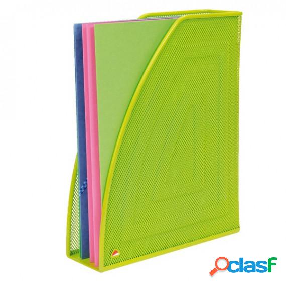 Portariviste Mesh - rete metallica - 26x8x33,5 cm - verde -