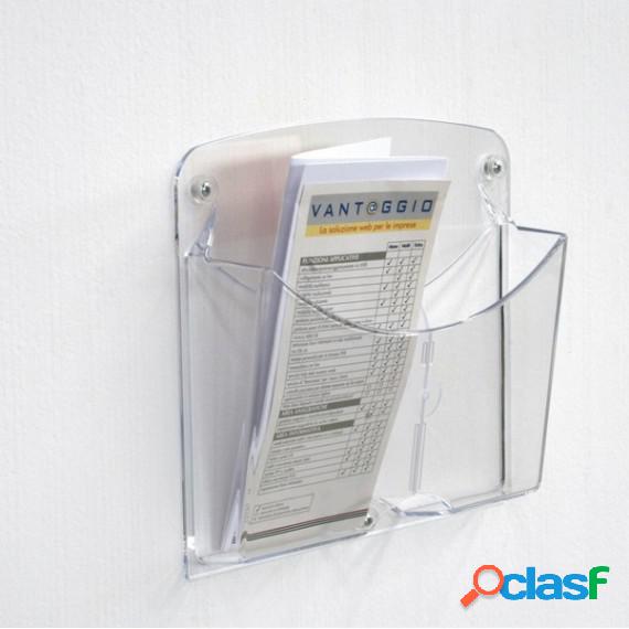 Portariviste da parete Ice - 2 tasche 1/3 A4 - Tecnostyl -