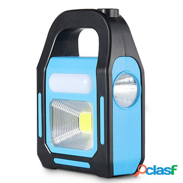 Portatile solare Lanterna COB LED Lavoro lampada Faretto di