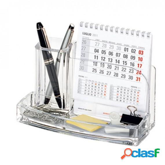 Portatutto da scrivania - acrilico - 20 x 12 x 10 cm -