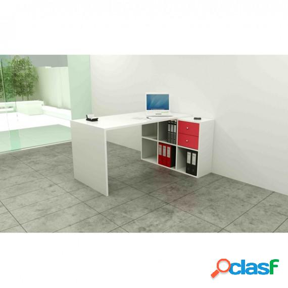 Postazione Home-Office - 6 caselle - 140x104x72,4 cm -