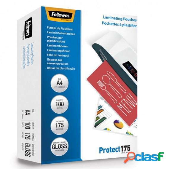 Pouches Protect175 - A4 - 2x175 micron - Fellowes - scatola