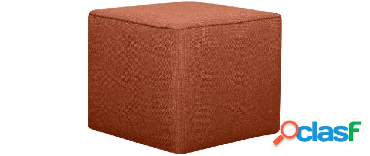 Pouf design quadrato in tessuto mattone PAVE