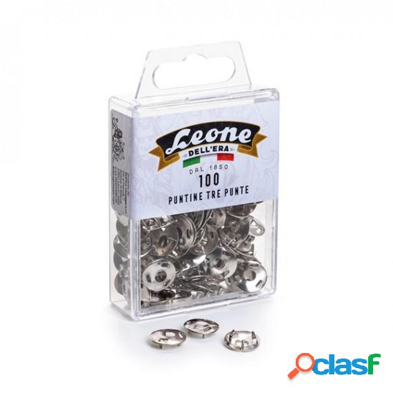 Puntine - 3 punte temperate e nichelate - Leone - conf. 100