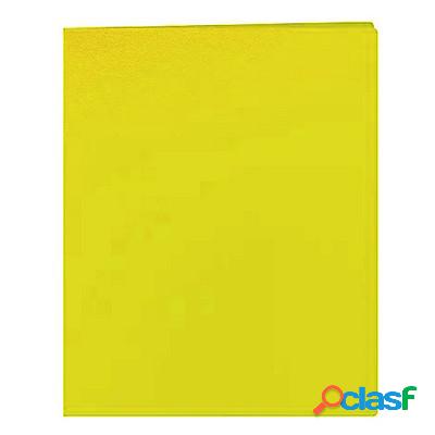 Raccoglitore Scatto 4 anelli formato A4 in plastica giallo
