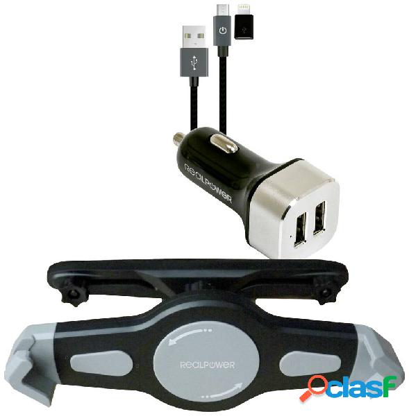 RealPower Tablet Car Set Montaggio sul veicolo Adatto per: