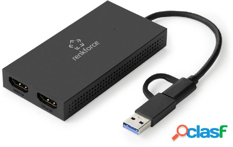 Renkforce Scheda grafica esterna RAM DDR3 USB-A, USB-C®