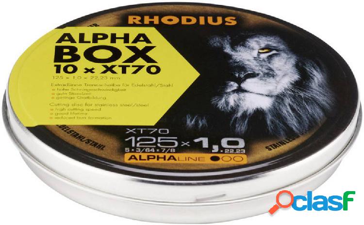 Rhodius XT70 BOX 208226 Disco di taglio dritto 125 mm 22.23