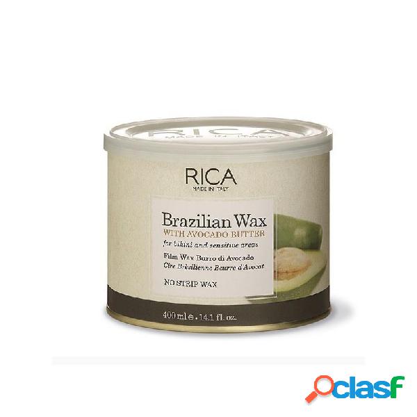 Rica brazilian wax cera brasiliana con burro di avocado 400g