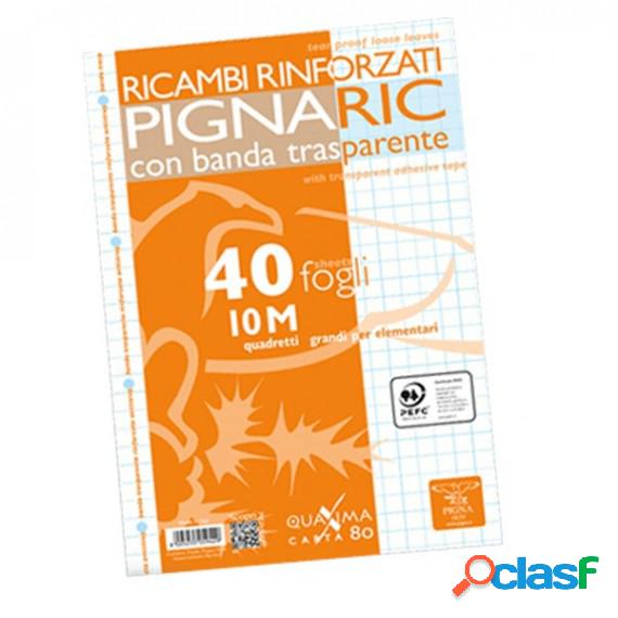 Ricambi forati rinforzati Pignaric - A4 - quadretto 10mm -