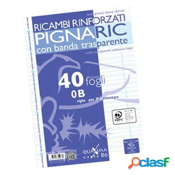 Ricambi forati rinforzati Pignaric - A4 - rigo di 3a - 40