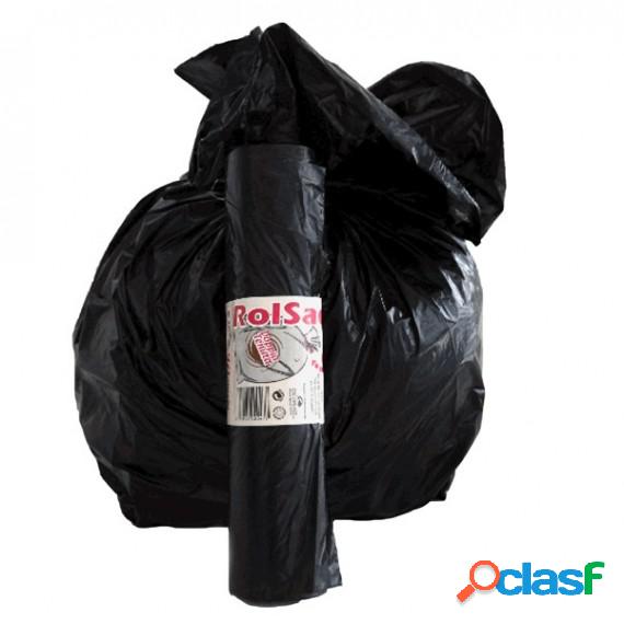 Sacchi - 55 x 70 cm - 38 L - 19 micron - nero - Rolsac -