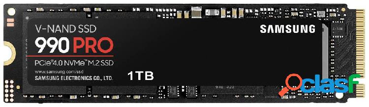 Samsung 990 PRO 1 TB SSD interno NVMe/PCIe M.2 PCIe NVMe 4.0