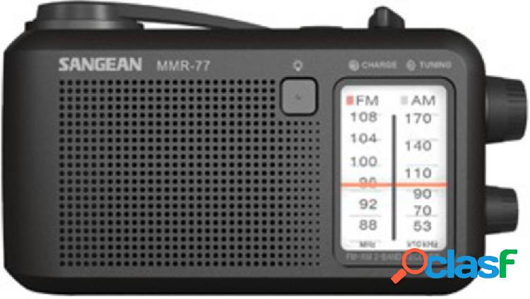 Sangean MMR-77 Radio per esterni AM, FM AM, FM Manovella,