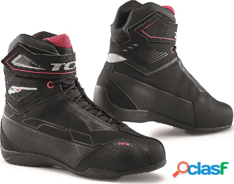 Scarpe moto donna TCX RUSH 2 LADY WP Nero Rosa