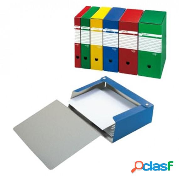 Scatola archivio Spazio - dorso 8 cm - 25x35 cm - blu - Sei